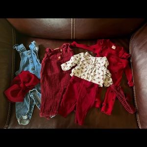 Newborn girls clothing lot